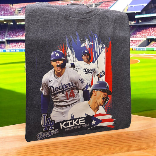 Kike Hernandez LA Puerto Rico Flag